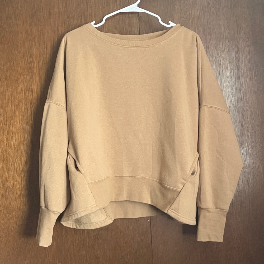 Casual Tan Sweatshirt for Women